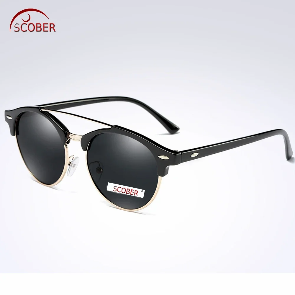 Oculos Masculino Retro Vintage Round Men Polarized Sun Glasses Sunglasses