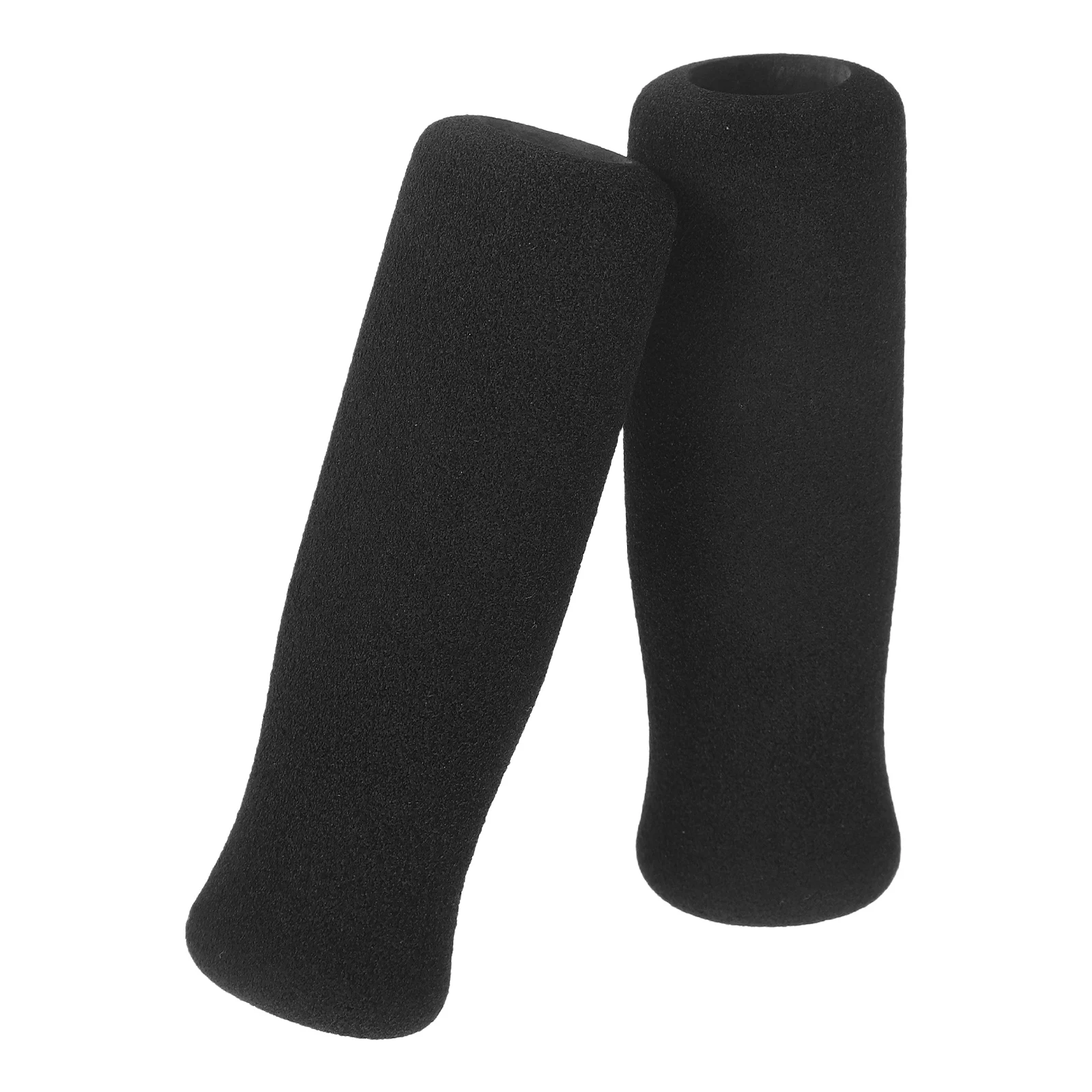 

2pcs Black Handle Covers Protective Sleeves for Cane Walker Wheelchair Crutch Grips Durability Fits Various Sizes