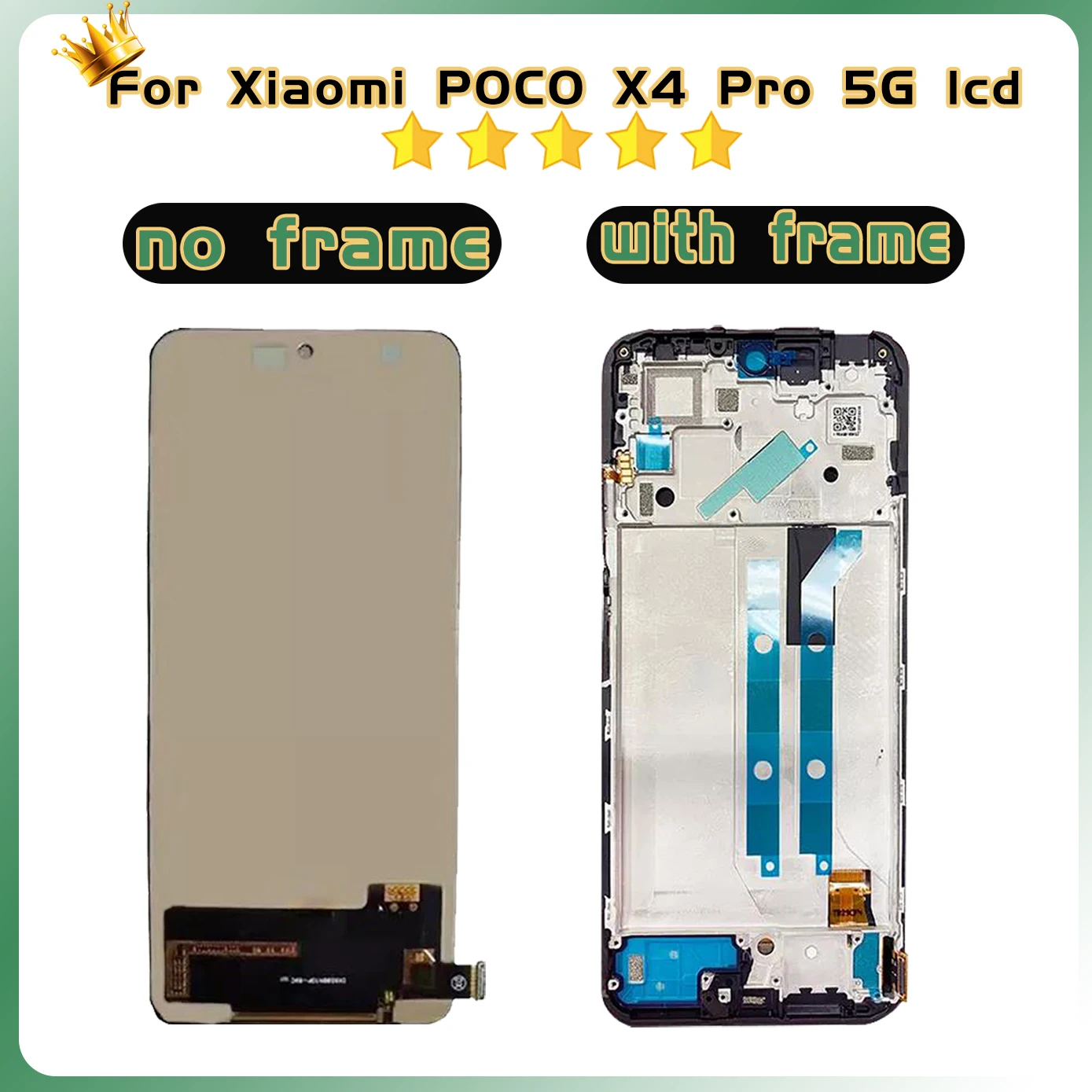 AAA Quality For Xiaomi Poco X4 Pro 5G LCD With Touch Screen For Poco X4Pro 5G LCD 2201116PG Replacement Parts Digitizer Assembly