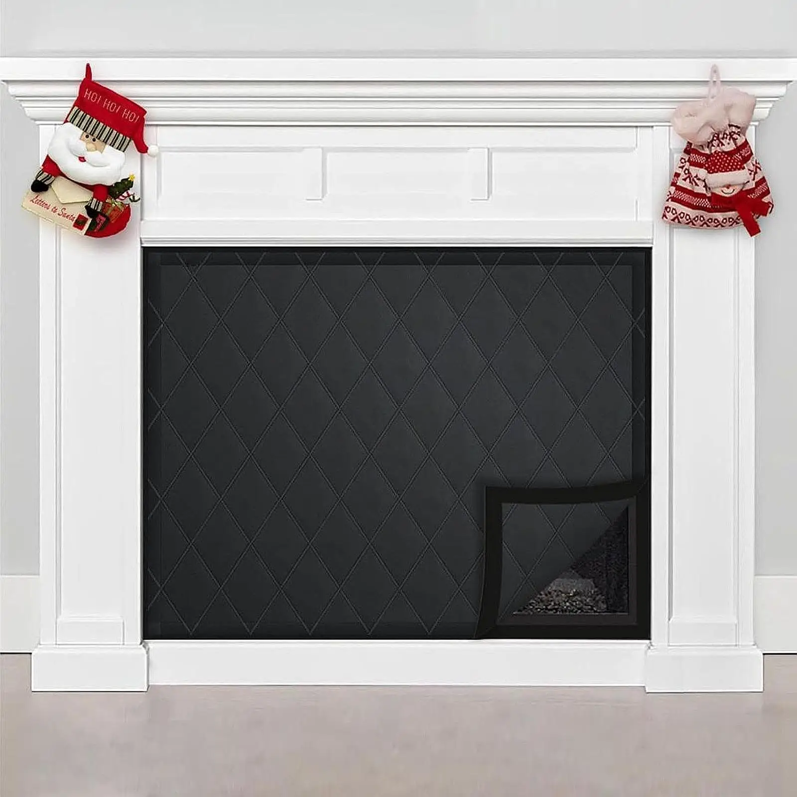 Fireplace Cover, Fireplace Blanket Keep Drafts Out Easy Installation Stop Heat Loss Indoor Fireplace Wind Stopper