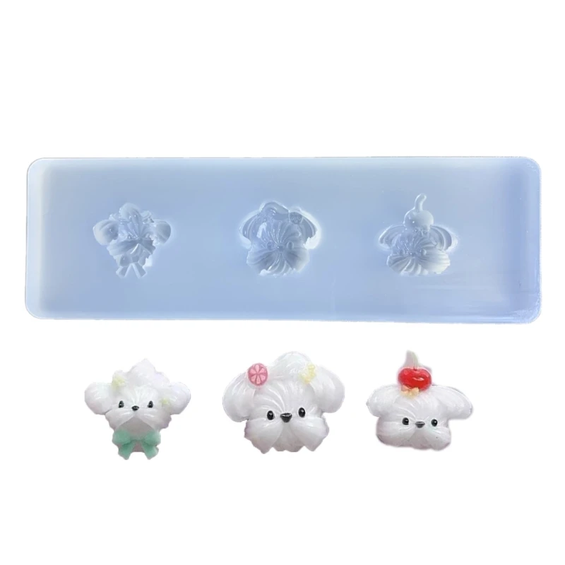 

Craft Moulds Dog Shaped Silicone Mold Ornament Mould Silicone Material Easy to Clean Perfect Gift for DIY Dropship