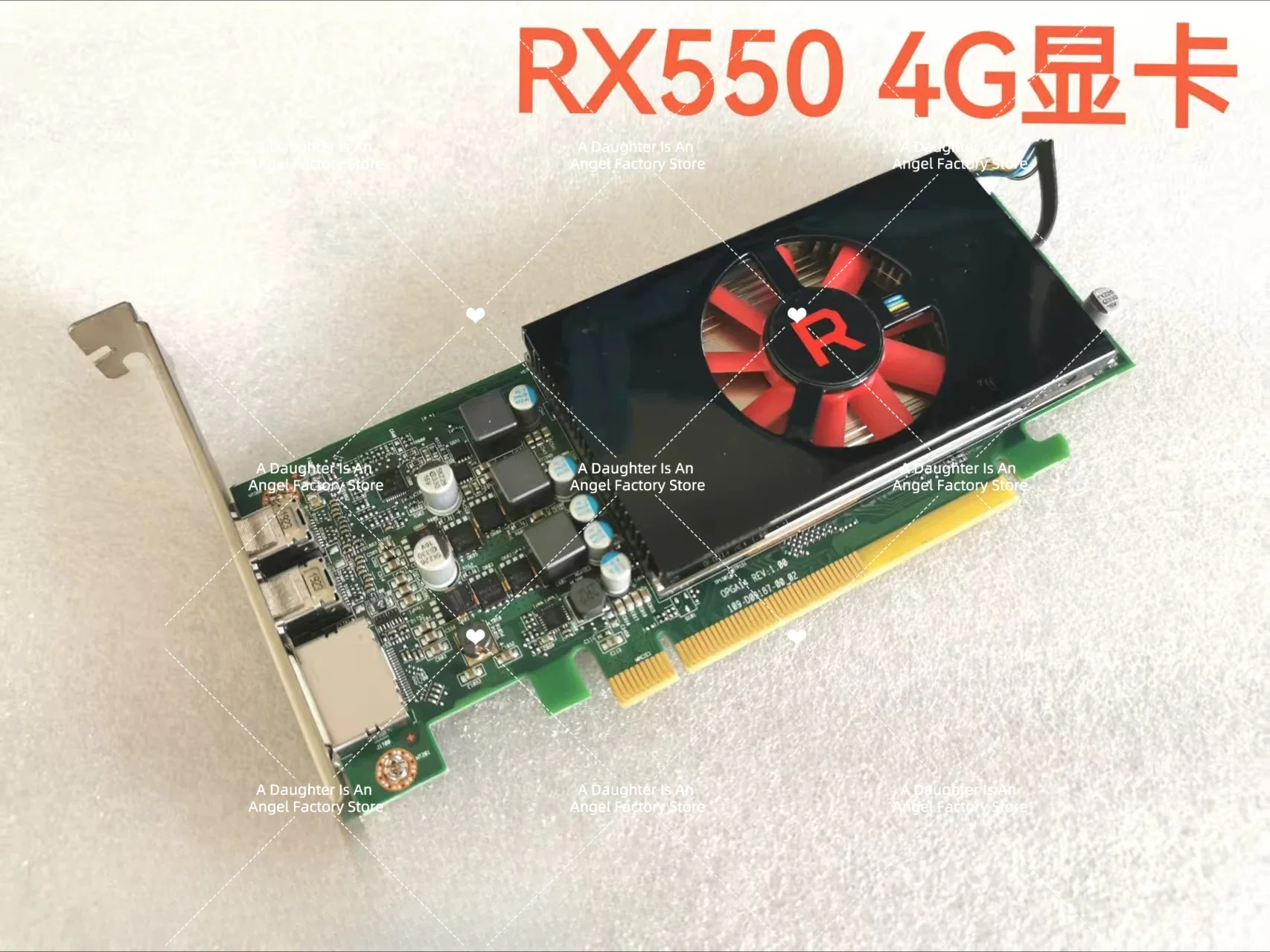 for Dell RX550 RX640 4G small chassis, half-height graphics card RX 550 4GB GDDR5 Graphics Card low profile high profile