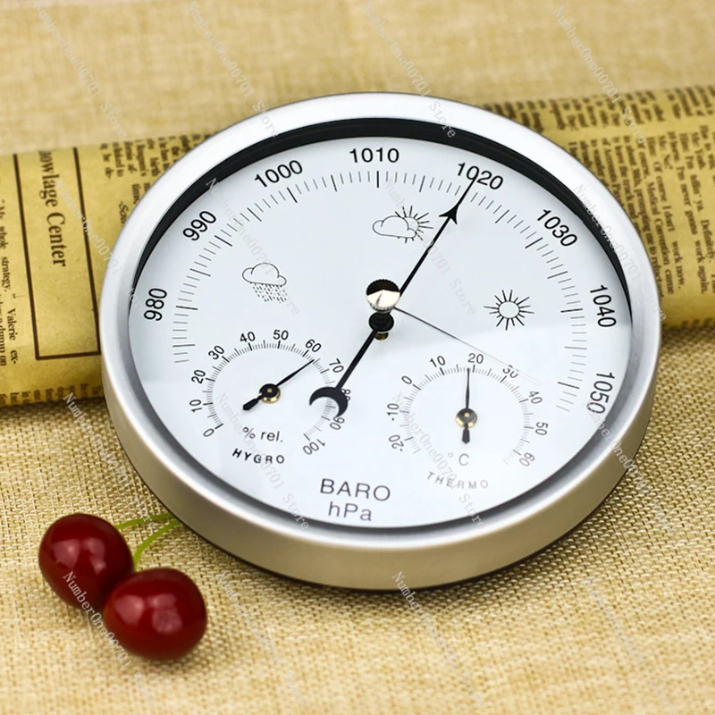 Atmospheric Pressure Gauge Thermometer Humidity Weather Forecast Home Marine Barometer Air Pressure Gauge