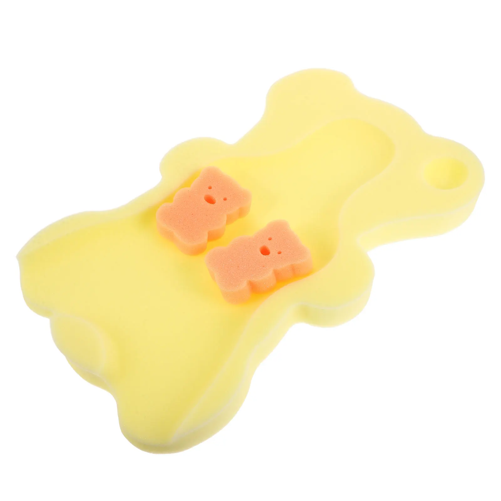 

Infant Bath Sponge Support Soft Nonslip Design Machine Washable for Newborns Toddlers Bathtub Sink Bathing Comfort