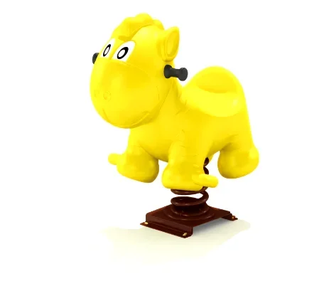 

Park Outdoor Rocking Horse Plastic Lamb Colorful Children's Animal Riding