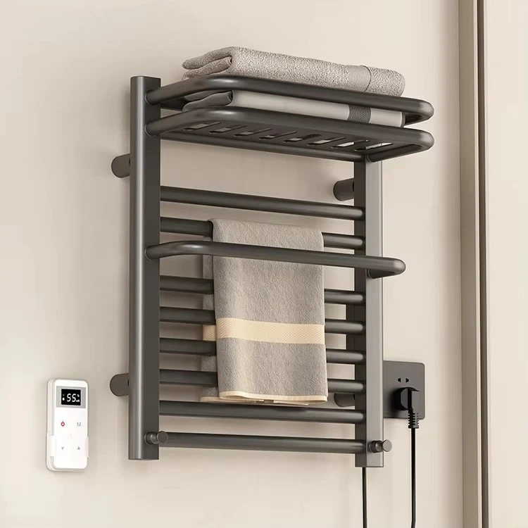 Fabricación de nuevo diseño, lavandería, baño, plegable, inteligente, montado en la pared, radiador, toallero, secador de toallas eléctrico