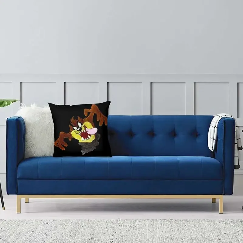 Cartoon Tasmanian Devil Pillowcover Home Decorative Taz Cushion Cover Throw Pillow for Sofa Double-sided Printing