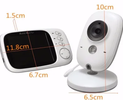 VB603 3.2-polegadas digital baby monitor Baby monitor two-way intercom música reprodução de estilo popular