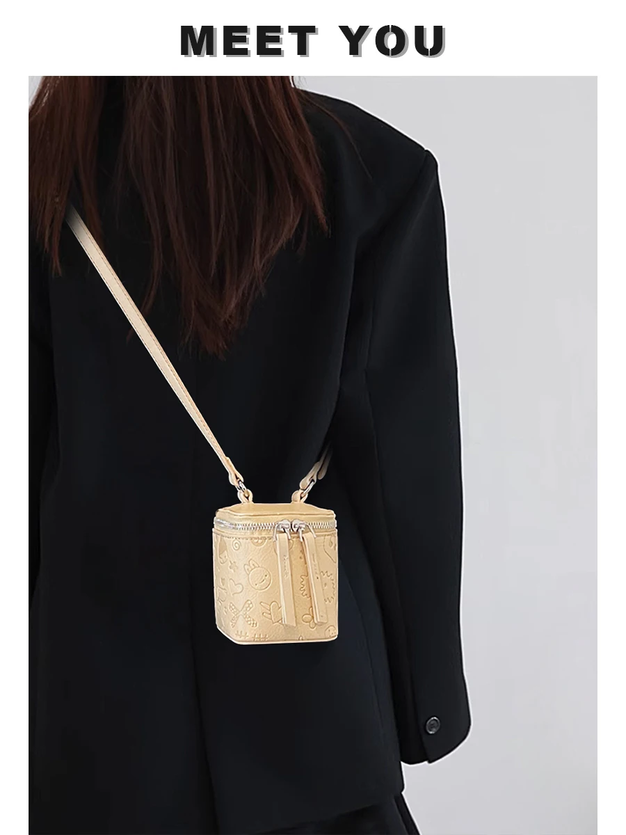 

High-end designer summer mini bag female Korean version of the new all-match box bag messenger coin purse key case lipstick bag