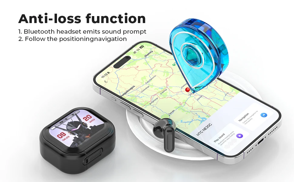 Verbesserte HTC NE20 TWS Bluetooth-Kopfhörer mit Mikrofon, High-Fidelity-Wireless-Ohrhörer, Büro, Sport, Studium, Geburtstagsgeschenk – Detail 14