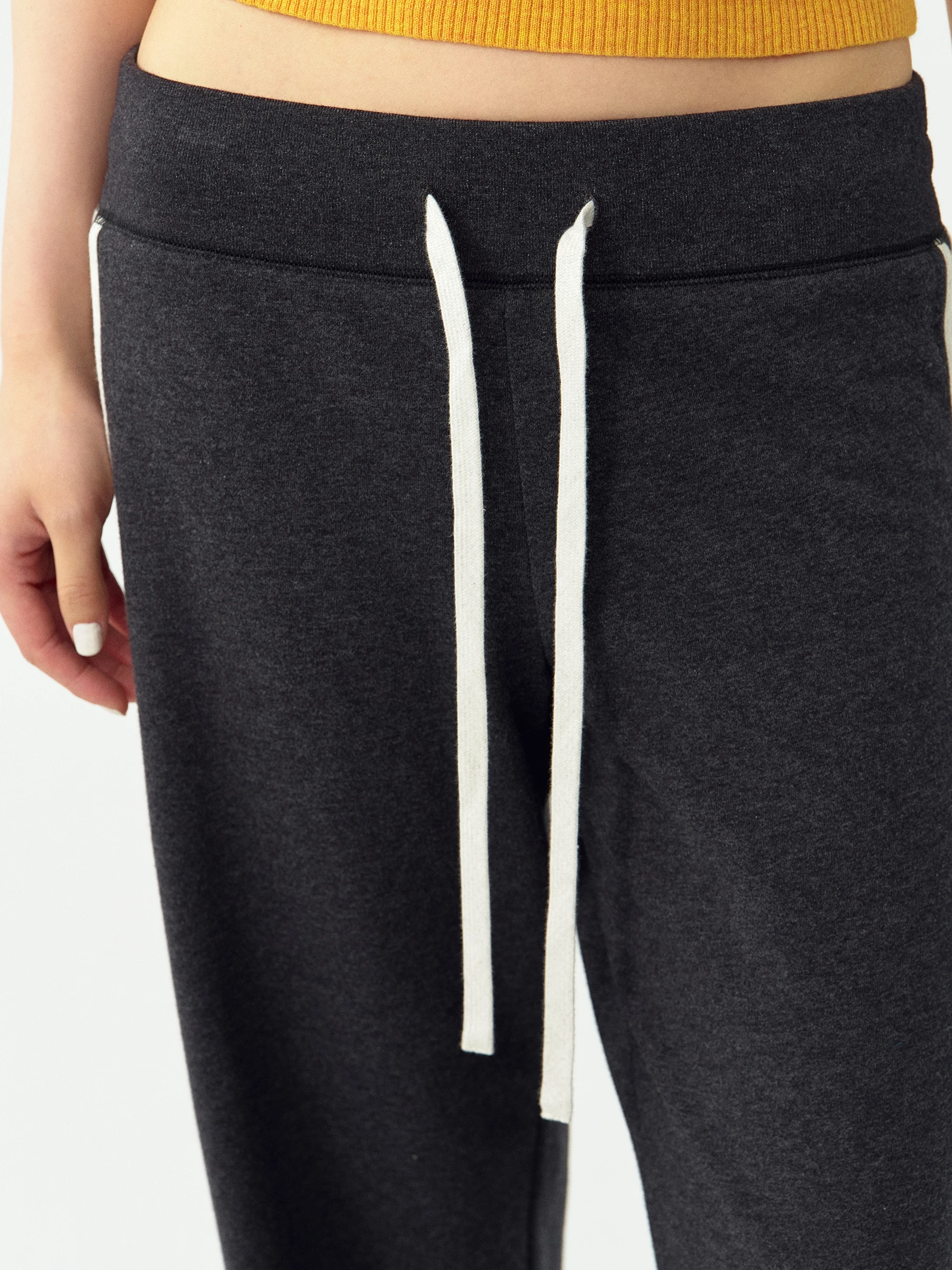 VERMO Low Waist Sorona Cotton Anti-Wrinkle Texture  Sport School Uniform Sweatpants Comfortable to Wear Casual Pants