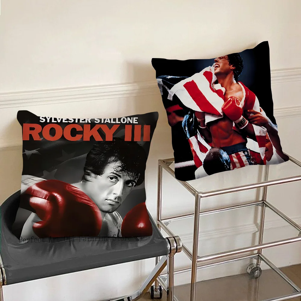 Rocky B-Balboa Boxing Fitness Pillow Case Square Pillow Bedroom Sofa Leisure Comfort Cushion Car Living Room Home Decoration