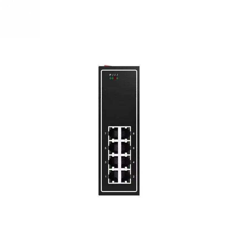 Power Supply Industrial Unmanaged 8-port 10/100Mbps Ethernet PoE switch 802.3af/at PoE