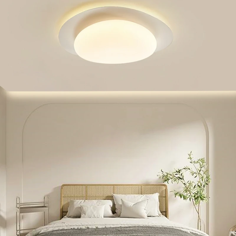 

Bedroom lamp 2022 new cream wind lamp modern simple room lamp master bedroom creative pebble ceiling lamp