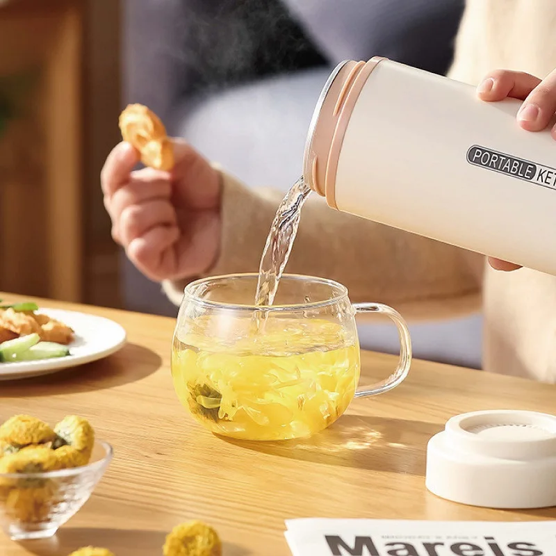 110 فولت كوب كهربائي ساخن السفر الغليان غلاية إبريق الشاي الذكية مكتب غلاية 4 درجة مئوية ضبط زجاجة كوب ماء الطفل 550 مللي