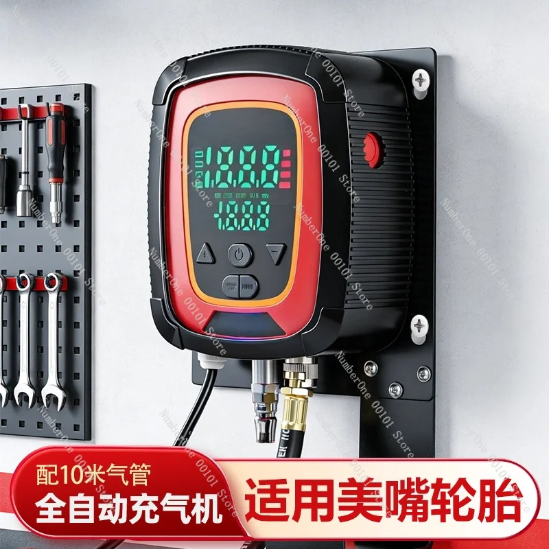 Digital Tire Inflator Automatic Preset Pressure 12V Car Auto Shut Off Inflator Deflator Portable Air Pump