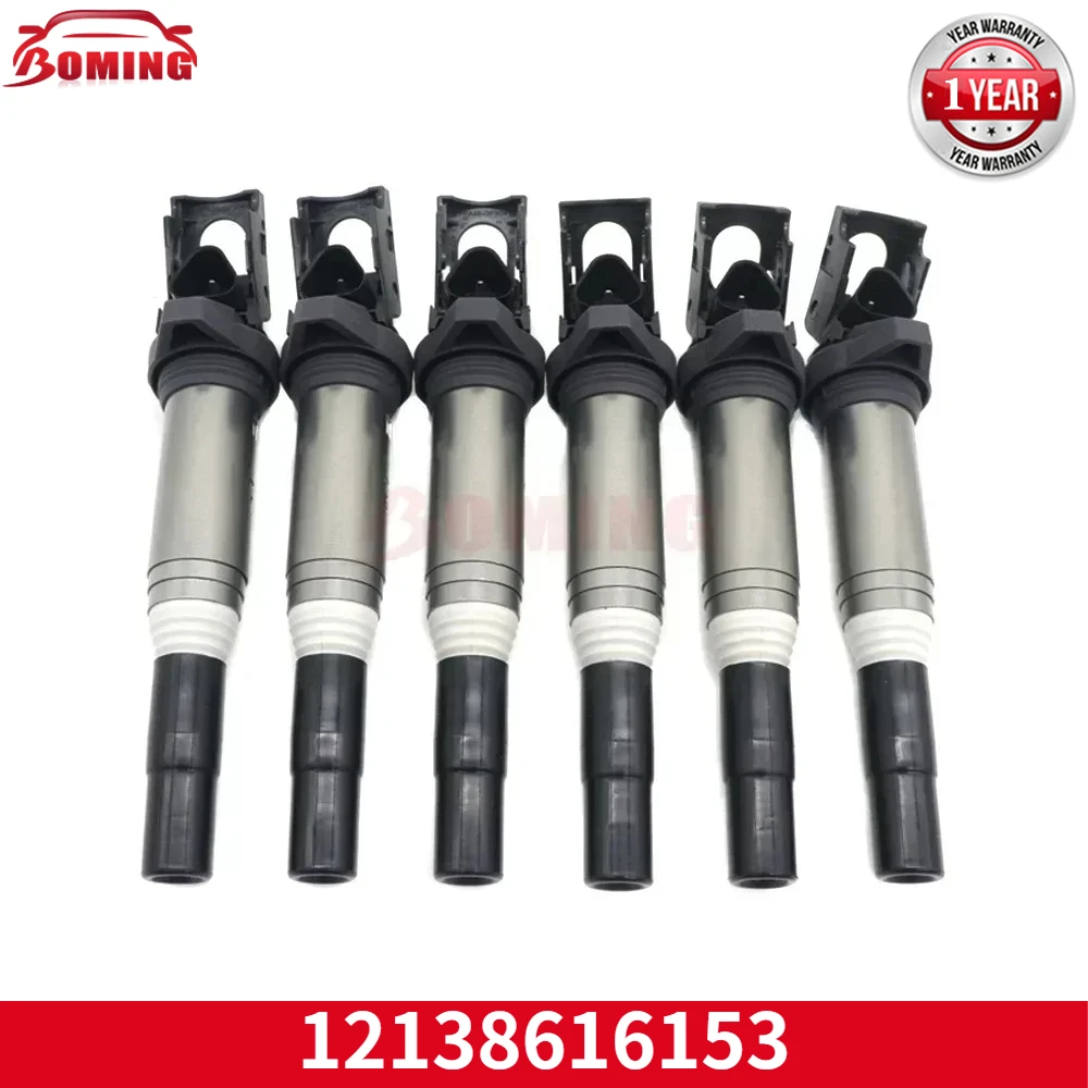 

Катушки зажигания для автомобилей, 6 шт., 12138616153, для BMW X1 X2 X3 X4 X5 X6 Z3 Z4 Z8 328I 528I 528XI 530I, для MINI, PEUGEOT, ROLLS-ROYCE