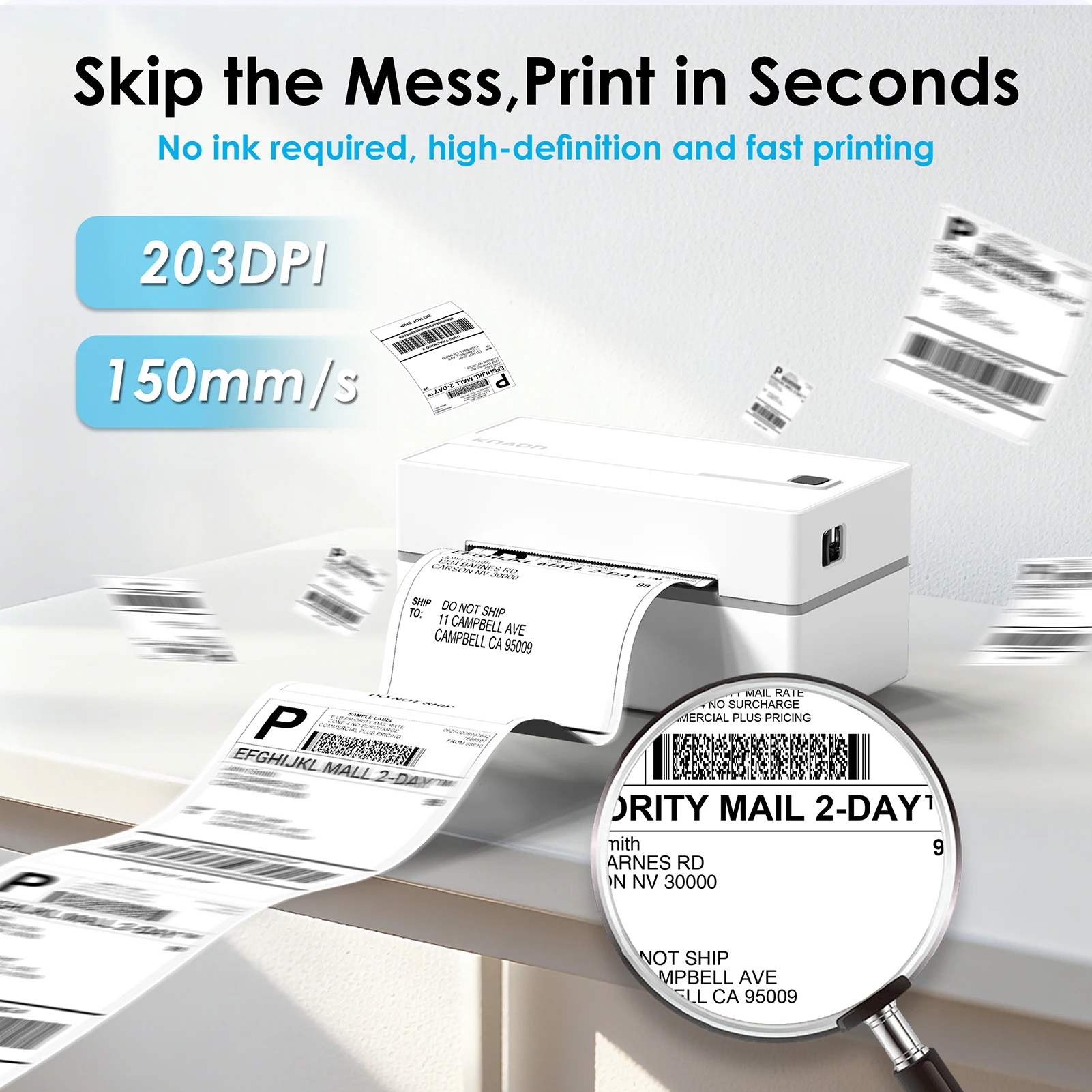 Impresora de Etiquetas Térmica - Commercial Label Printing Machine reseña y precio