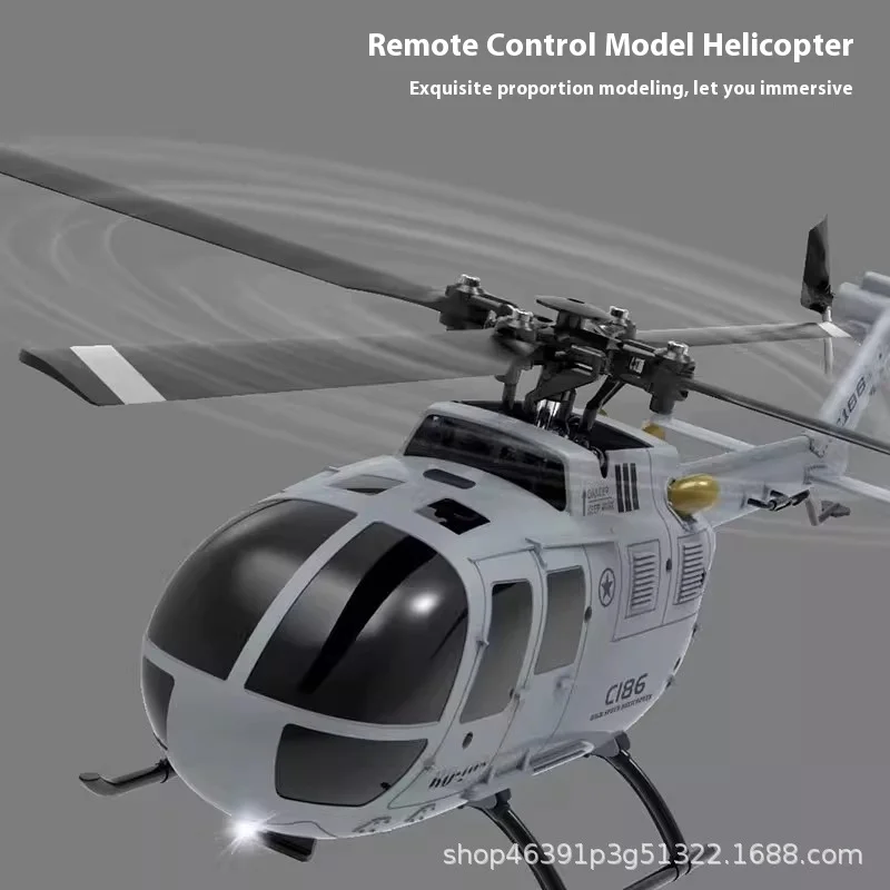 Rc Era Helicóptero de Controle Remoto 1/48 Simulação Modelo Elétrico Helicóptero Armado Hélice Única Aileron Livre Bo-150