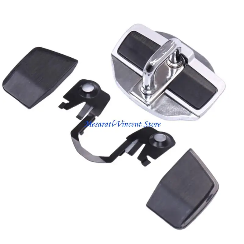 

A70F Vehicle Door Stabilizer Lock Protectors Shell Anti Shake Noise Reducer Cover Easy Installation Fit Most Autos Mixture ABS