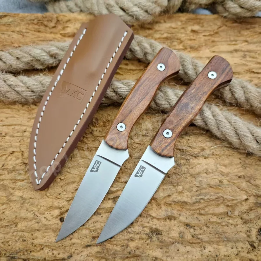 

Складной нож MKC с деревянной ручкой и лезвием 8Cr13Mov, портативный многофункциональный нож для нарезки мяса, практичный нож для резки