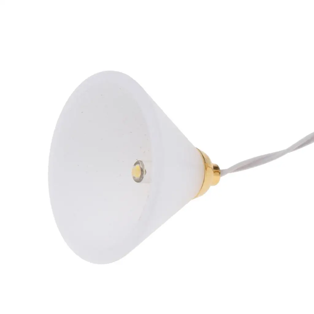 Lampada da Soffitto in Miniatura 1:12 per Cameretta, Lampada LED in Miniatura, Accessori per Casa delle Bambole