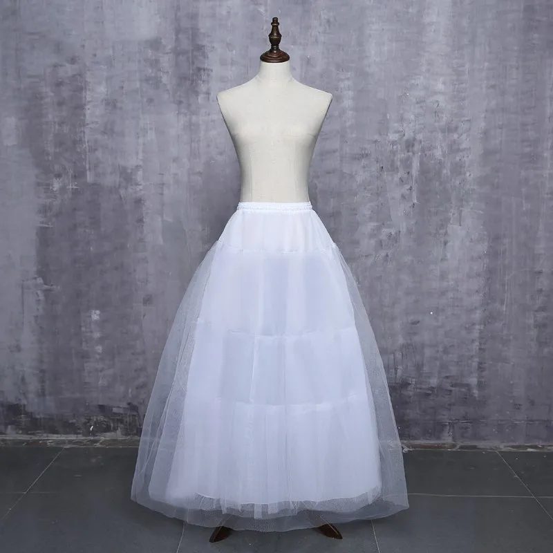 Puffy 3 Hoops Wedding Petticoat Crinoline Slip Bridal Underskirt In Stock High Quality