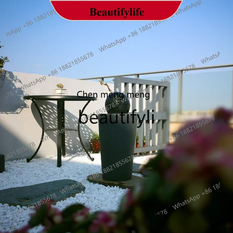 

D178 Flowing water ornament yard landscaping garden solar garden water feature spring European outdoor decoration