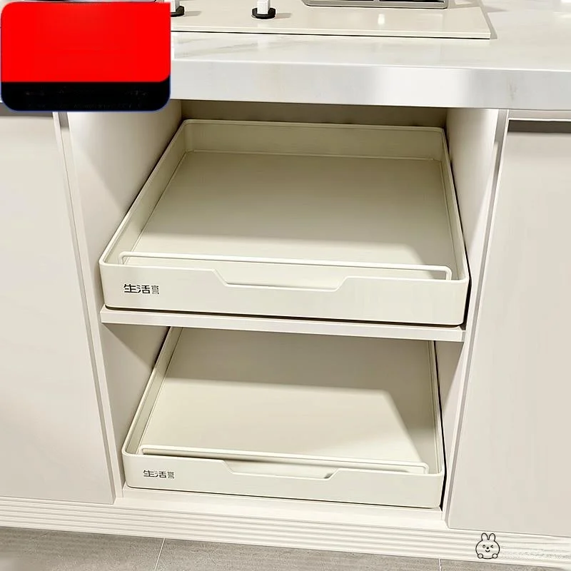 

Выдвижной органайзер для глубоких кухонных шкафов, металлический контейнер для хранения тарелок и мисок, для детской комнаты