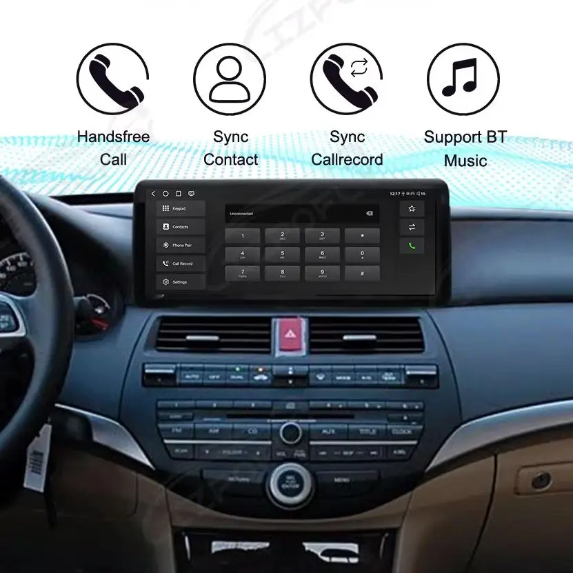 

Автомобильный GPS-навигатор Android 13 для Honda 8-го поколения Accord 2008-2013, авто стерео радио, 12,3-дюймовый мультимедийный плеер, головное устройство