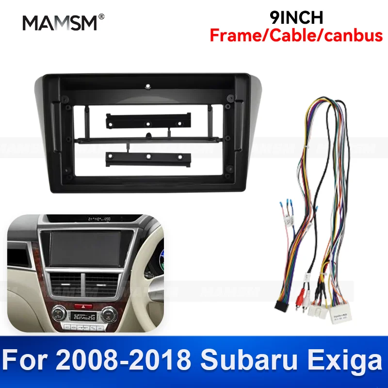 

MAMSM 9 inch For 2008-2018 Subaru Exiga Android Car Radio Stereo GPS MP5 Android Player Head Unit 2 Din Panel Dash Frame Install