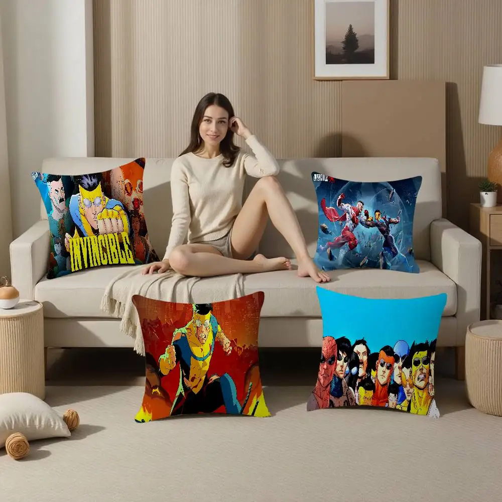 I-Invincible Cartoon pillow cover sofa cushion cover home room decoration children gift