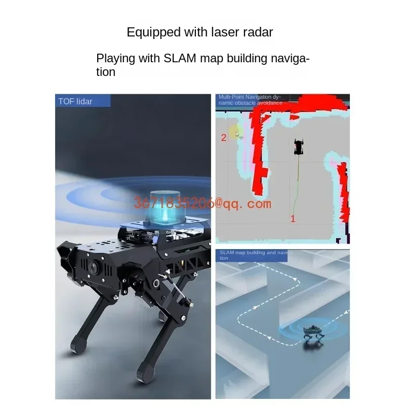 4B bionic quadruped robot dog AI artificial intelligence robot programming mechanical dog facial recognition vision open source