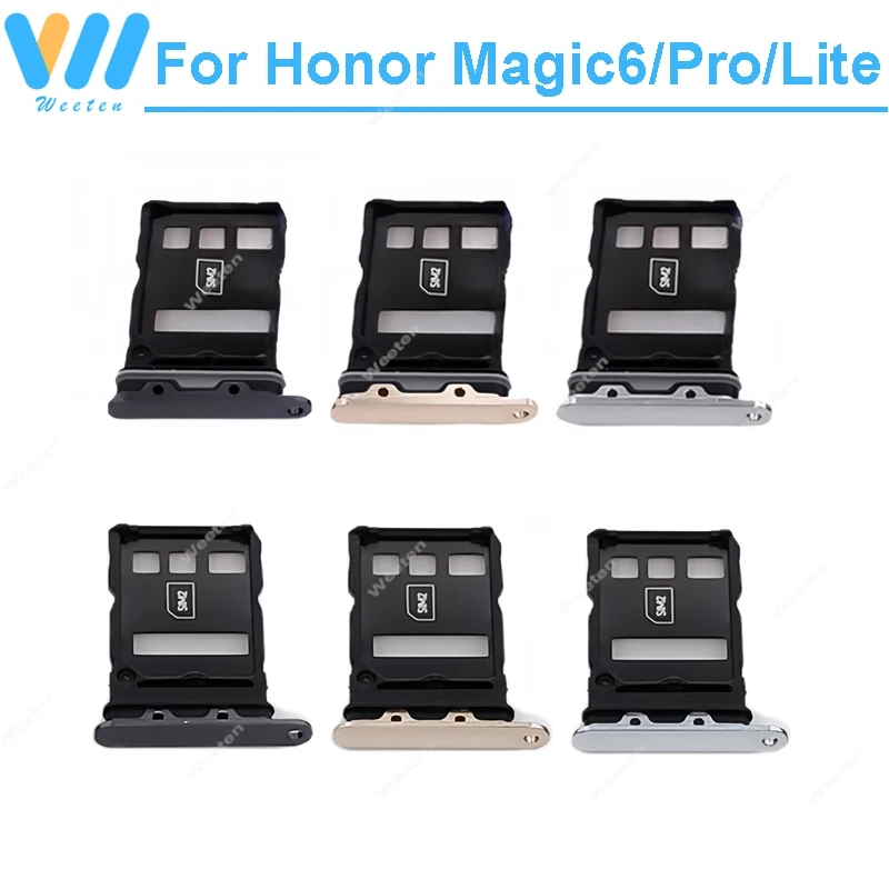 Sim Card Tray Socket Adapter For Huawei Honor Magic6 Magic 6 Pro Lite Sim Card Reader Slot Connector Holder Repair Parts