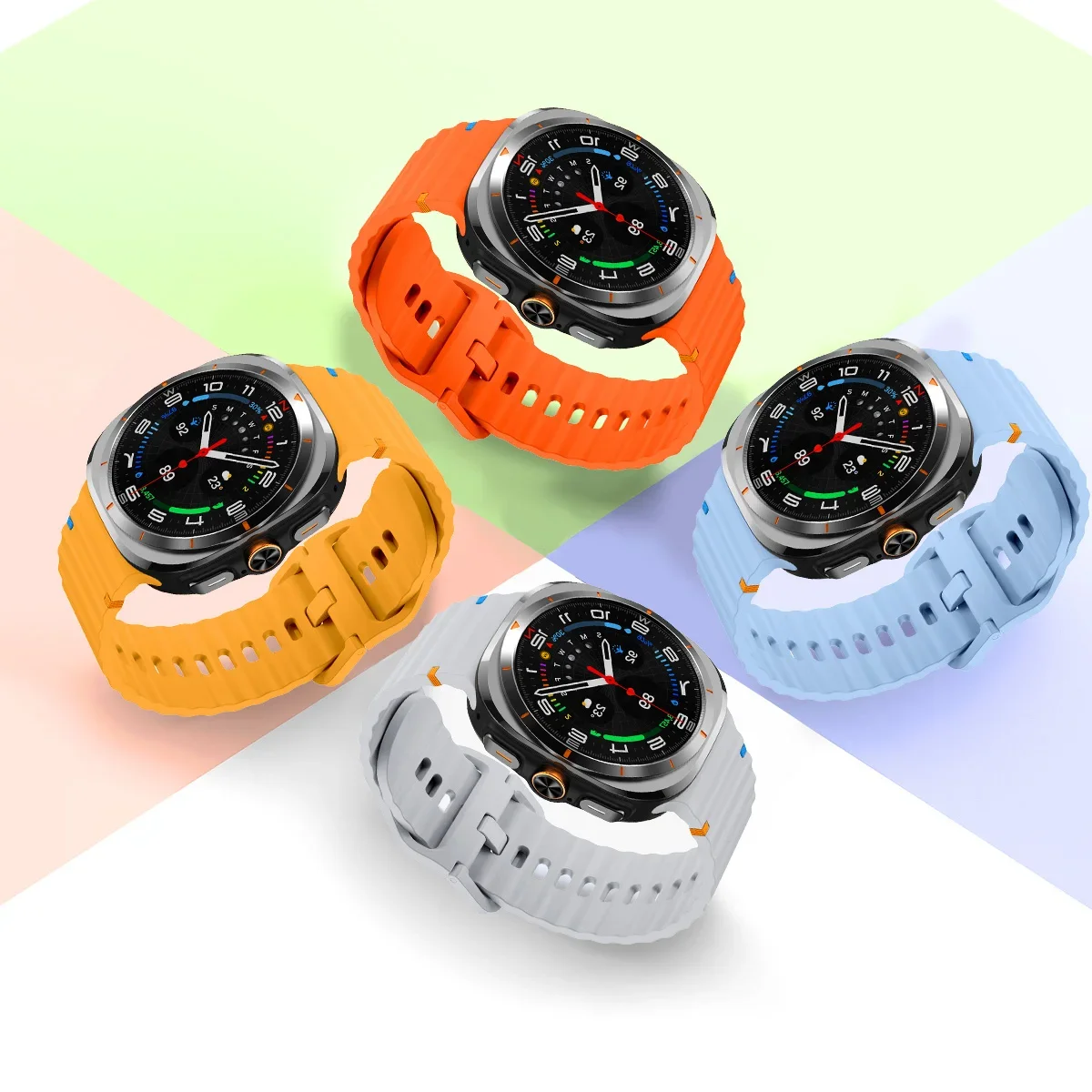 Silicone Strap For Samsung Galaxy Watch Ultra Strap Accessories Smartwatch Bracelet correa Galaxy Watch7 Ultra 47mm Sport Band