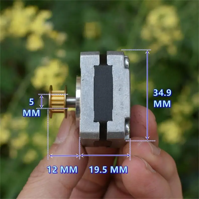 652F 35mm 2-phase محرك مجهز بمحامل كروية وإخراج 5 مم axis #6