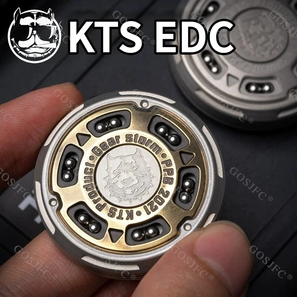 

KTS EDC Haptic Coin Gear Storm Fidget Toys для взрослых, гаджеты для облегчения тревоги, игрушки-непоседа, металл