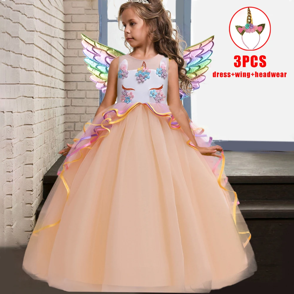 Elegant Rainbow Unicorn Party Girl Dress: The Perfect Choice for Every Little Princess's Magical Night Elegant Rainbow Unicorn Party Girl Dress: The Perfect Choice for Every Little Princess's Magical Night