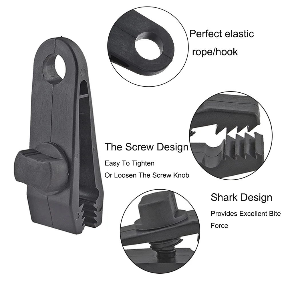 10/20Pcs Heavy Duty Tent Clip Tarp Clips Lock Grip Tent Clamps Clamps for Tarps Awnings Camping Car and Swimming Pool Covers