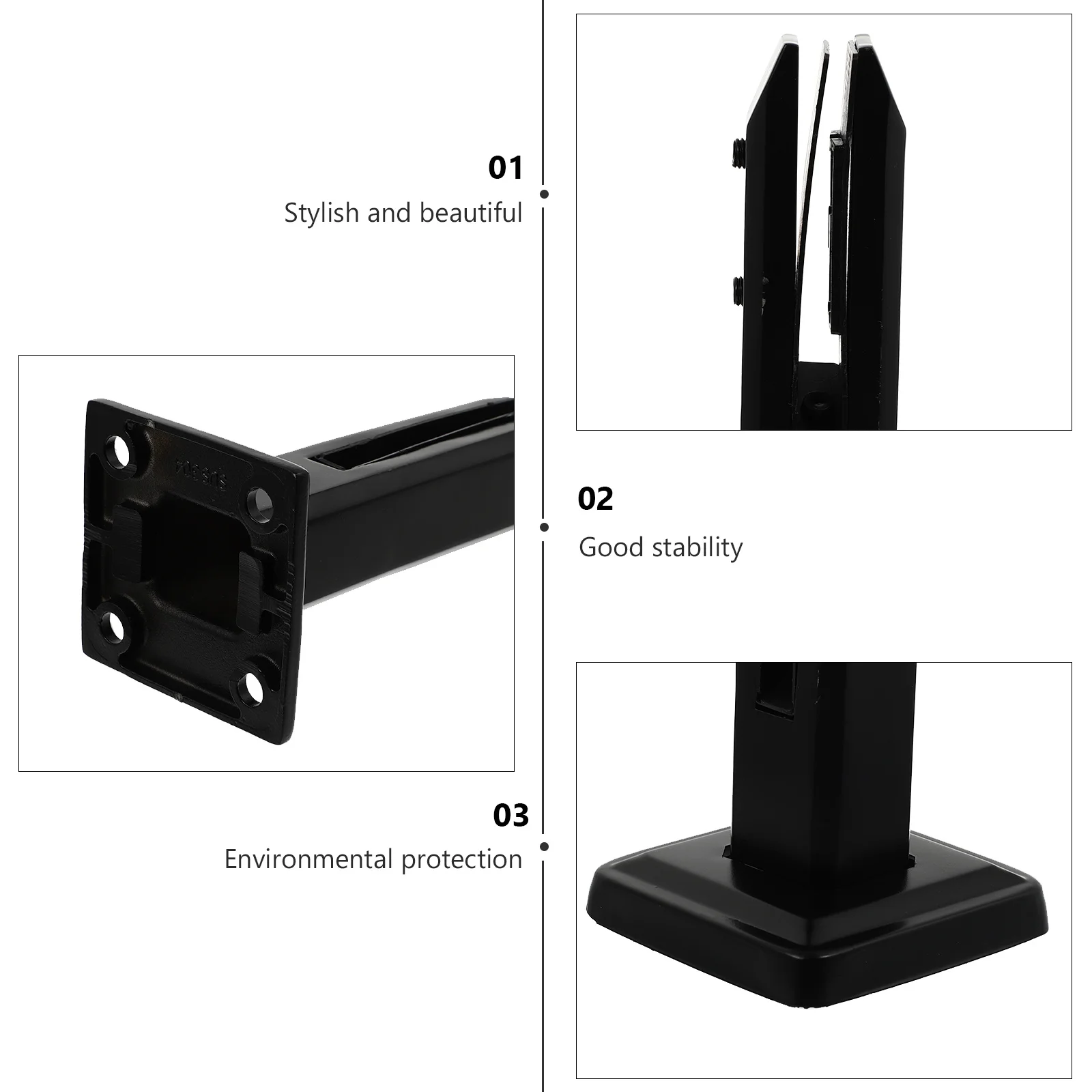 

1Pcs Stainless Steel Glass Fixing Clip Robust Build High Quality Material Ideal for Frameless Glass Installation and Support