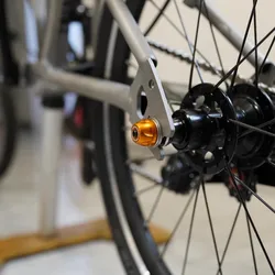 Folding bicycle hub axle for Brompton p/tline hub front rear rim axis titanium 74-112mm