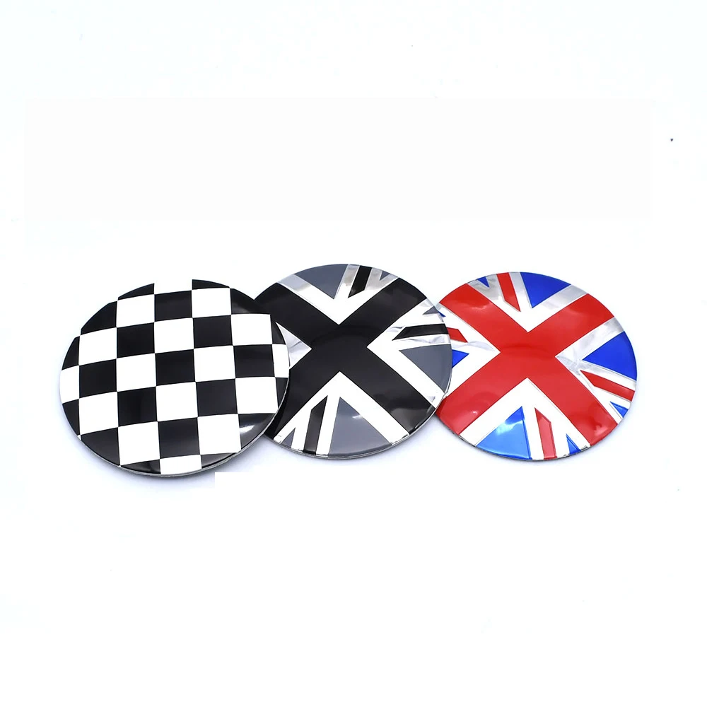 4PCS 56mm Car Wheel Center Cover Stickers Hub Caps For Mini Cooper S JCW One+R55 R56 R60 R61 F54 F55 F56 F60 Clubman Countryman