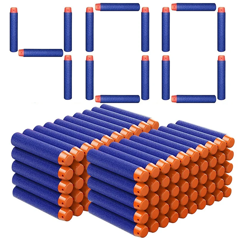 NONE 1000–50 Stück blaue Ein-Loch-Darts-Nachfüllschaumkugeln, Munition für Nerf N-Strike Elite Blasters Gun, 7,2 cm Pistolenzubehör 8
