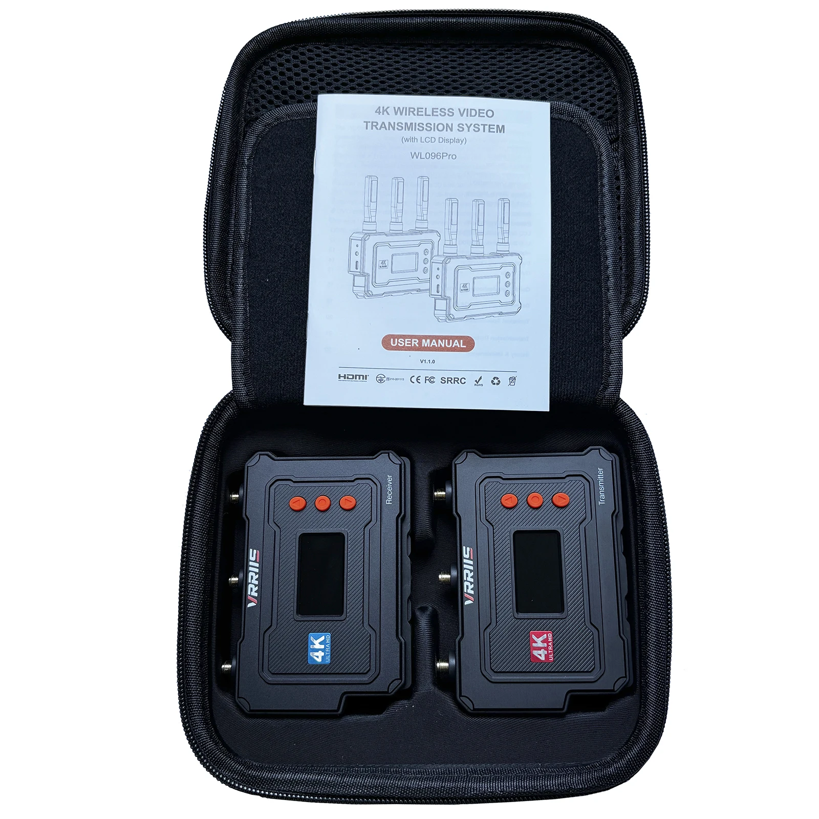 4K Wireless Transmission Video Transmitter and Receiver UVC HDMI Extender Video Capture Record fr Camera Live Streaming PC to TV