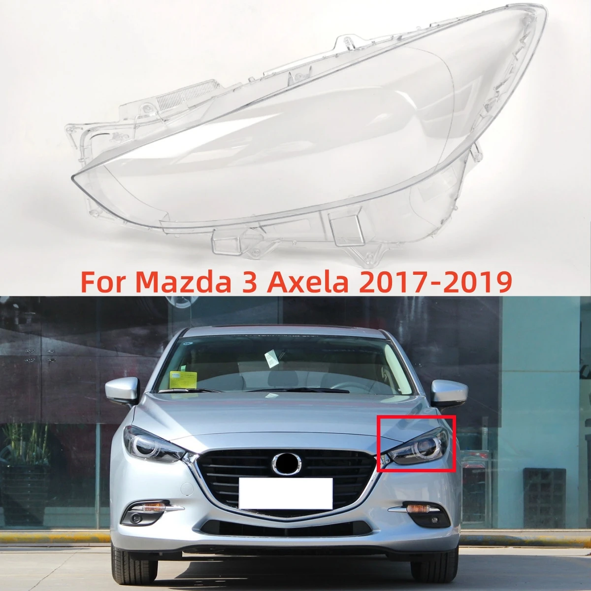 

For Mazda 3 Axela 2017 2018 2019 Accessories For The Car Headlights Lamp Cover Replace The Original Lampshade