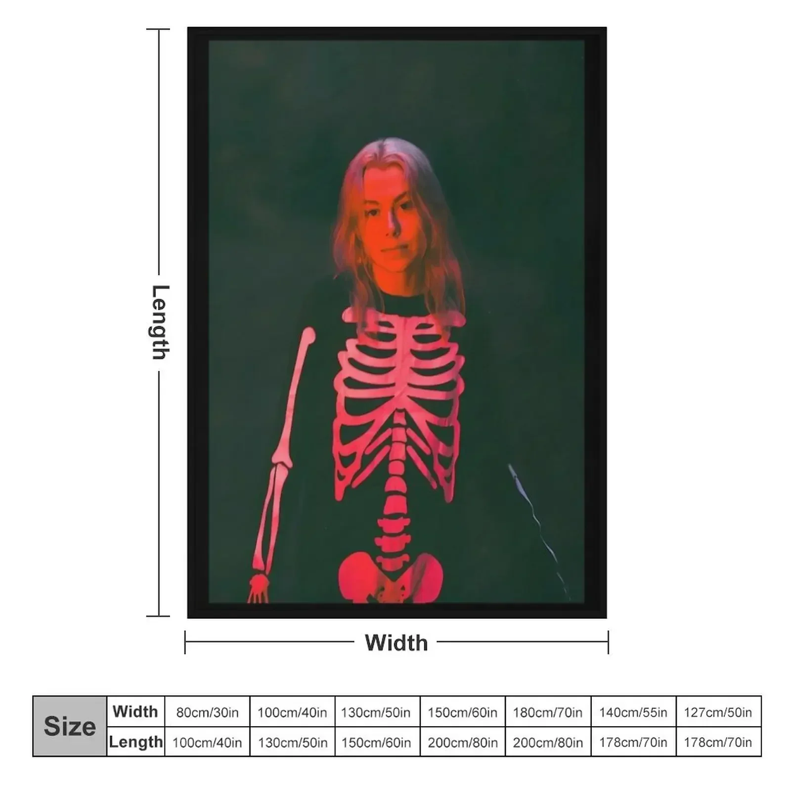 PHOEBE BRIDGERS SKELETON Throw Blanket Sofa Quilt Blankets Sofas Of Decoration Blankets