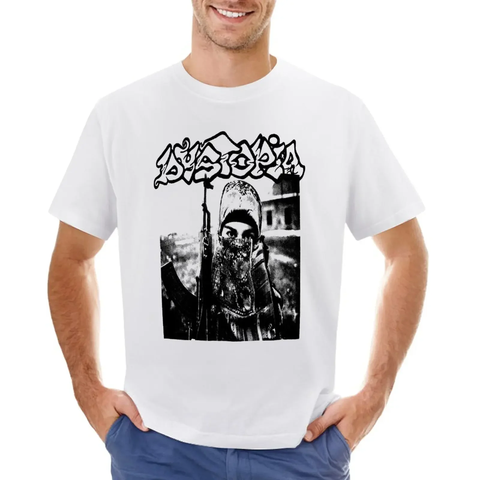 

Dystopia T-Shirt quick-drying aesthetic clothes T-shirts for men cotton