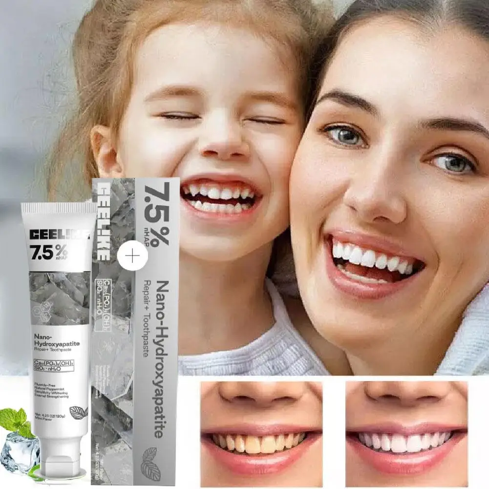 Pasta idrosapatite approvata dal dentista 120 ml di calcio bioattivo per la prevenzione delle cavità e il rafforzamento dello smalto