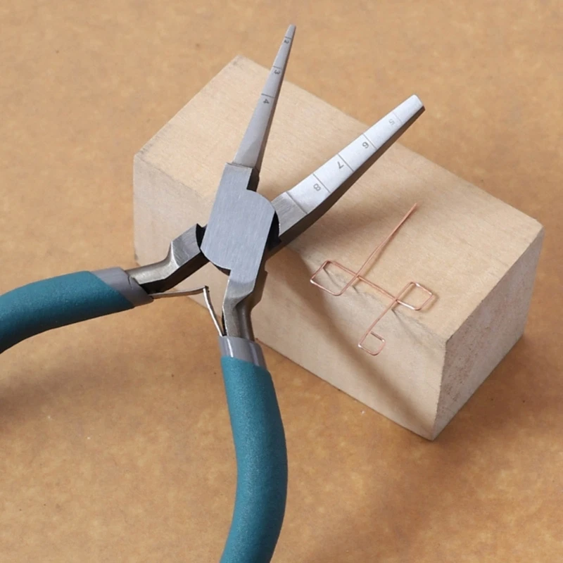 Pinza per avvolgimento filo doppio tondo/doppia da 6 pollici con gioielli fai da te in
