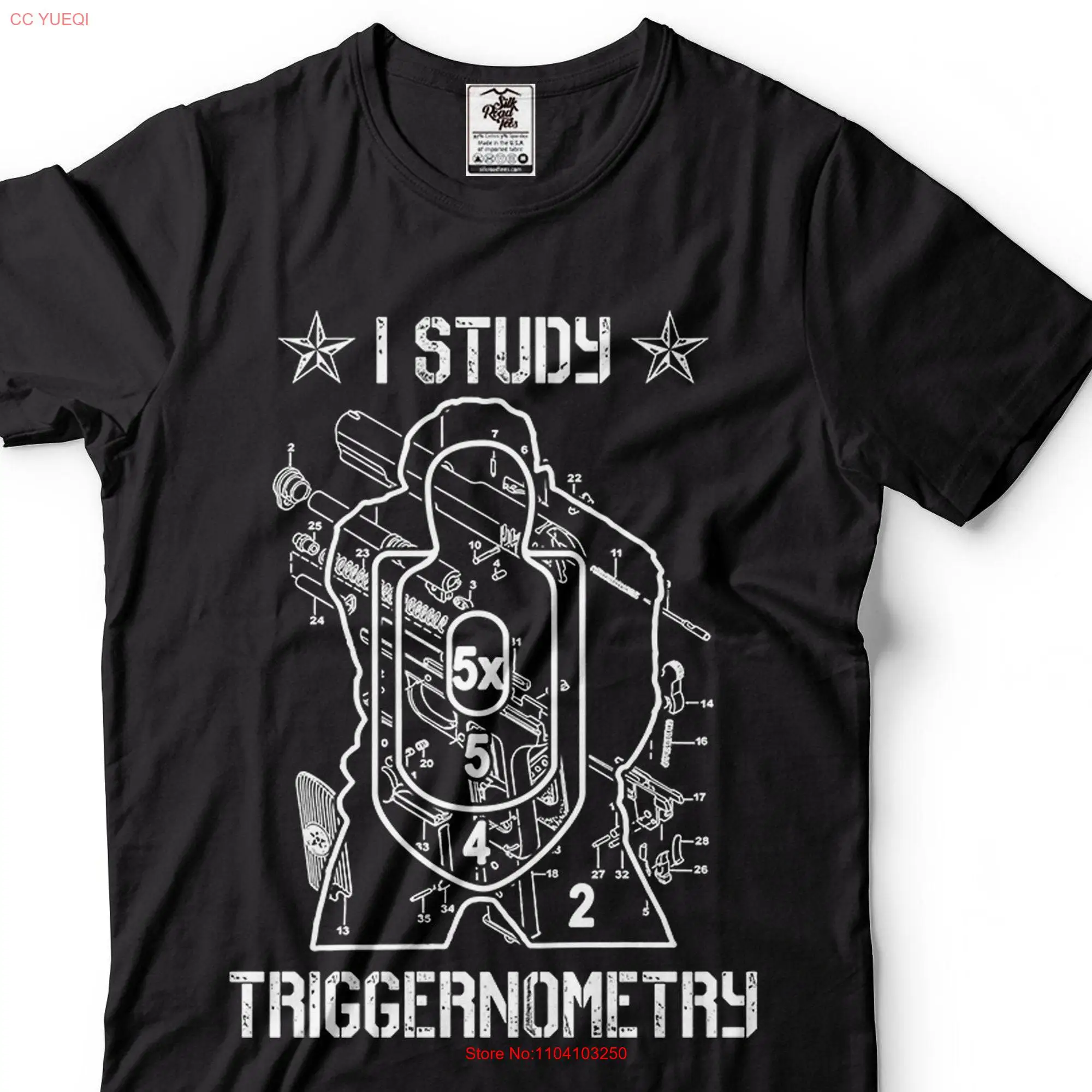 Triggernometry T Shirt Funny Shooting Range Gun Fan Pistol long or short sleeves